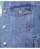 Koningsblauw jasje met ceintuur