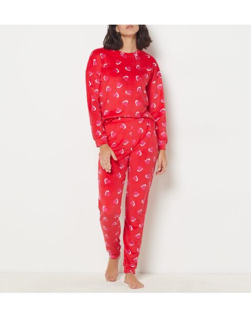Vikacha roter zweiteiliger Pyjama