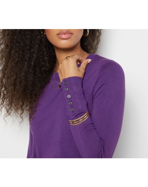 Maglione rotondo Criss viola