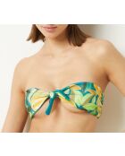 Verso Bügel-BH gedruckt auf blaugrünem Hintergrund