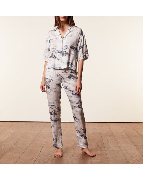 Ecrufarbenes Darnelhemd