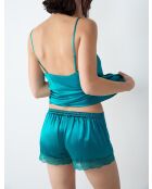 Shorts aus milchigem Seladon