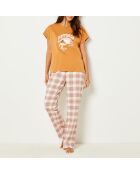 Braunes Ceinat-T-Shirt