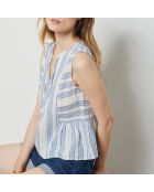 Mildy ray blauwe tanktop