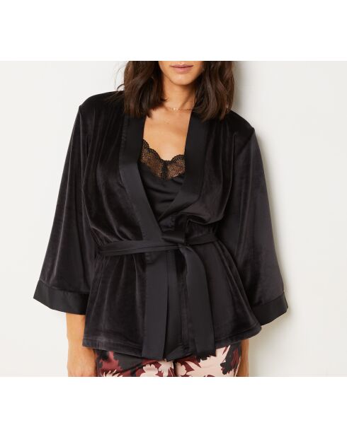 Pyjama trois pièces Janne noir