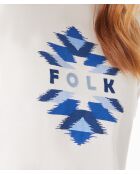 Ecru T-shirt van Suna