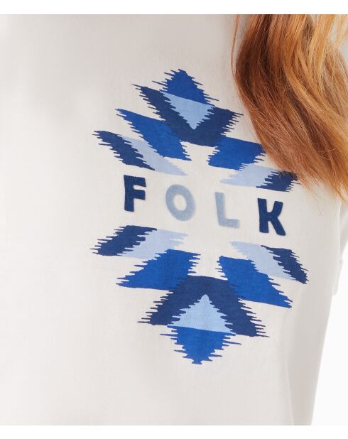 Ecru T-shirt van Suna