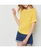 Maglione Crew giallo sole