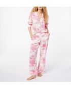 Inea roze broek met print