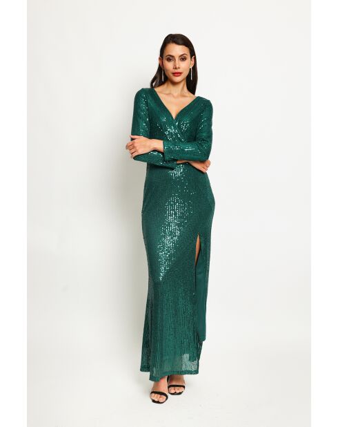 Robe Belle vert amazone