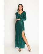 Robe Belle vert amazone