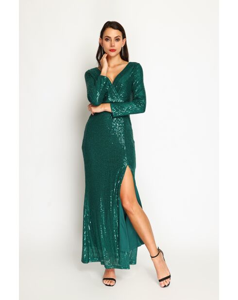 Robe Belle vert amazone