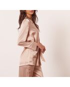 Loungehemd in roze kleur