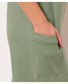 Thylanne kaki olijfkleurige jumpsuit uit één stuk