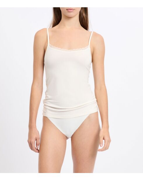 Camisola Warm Me Up Lace en color crudo