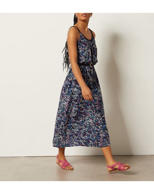 Gayette-jurk met roze achtergrondprint