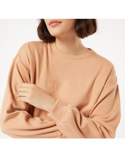 Sweatshirt met abrikoos van Cunta