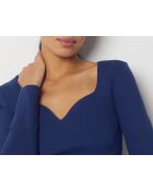 Middernachtblauwe trui Cassia