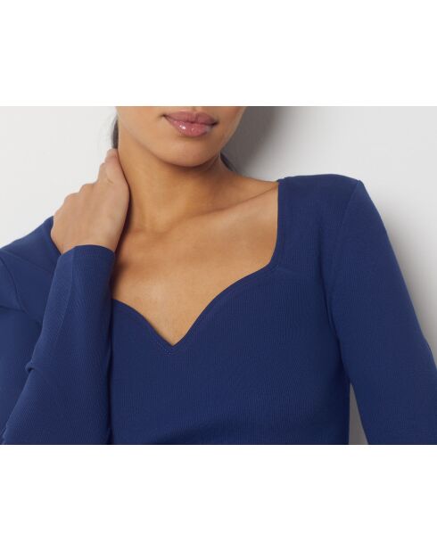 Middernachtblauwe trui Cassia