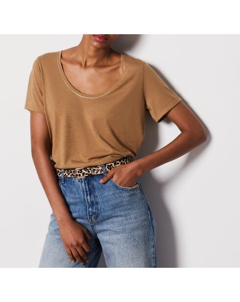 Delfa braunes T-Shirt