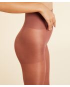 Halb undurchsichtige farbige braune Strumpfhose