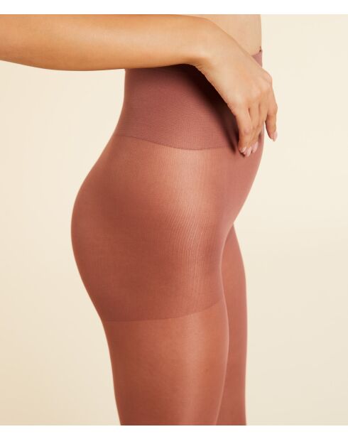 Halb undurchsichtige farbige braune Strumpfhose