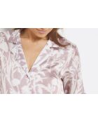 Fiore Shirt mit pinkem Hintergrundprint
