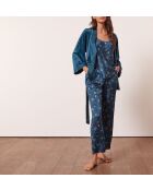 Pyjama trois pièces Ciel encre