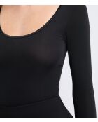 Warm Me Up schwarzer einteiliger Body