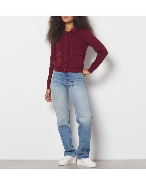 Bordeauxrode Cyndelle-jas