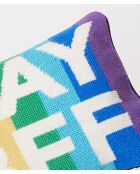Coussin Gay BFF multicolore