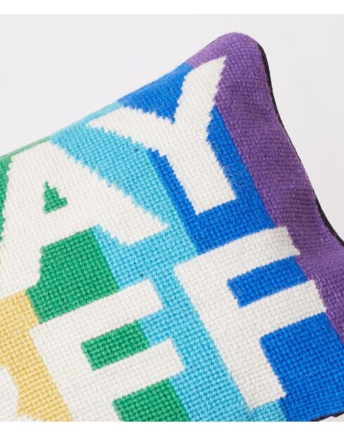 Coussin Gay BFF multicolore