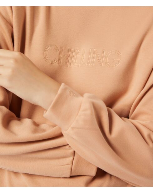 Sweatshirt met abrikoos van Cunta