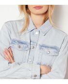 Chaqueta azul celeste