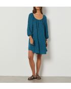 Petrolblauw/turquoise jurk van Lelix