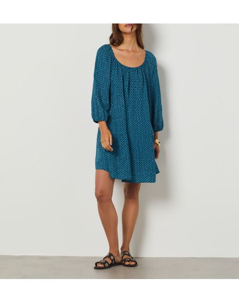 Petrolblau/türkisfarbenes Lelix Kleid