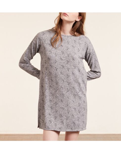 Big T Yanka graues Nachthemd