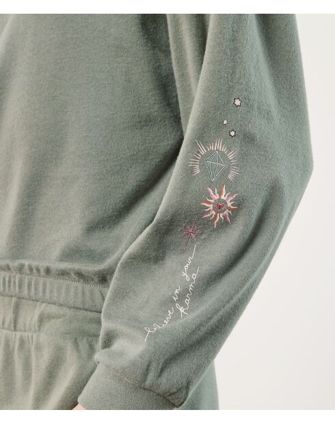 Top color caqui verde oliva