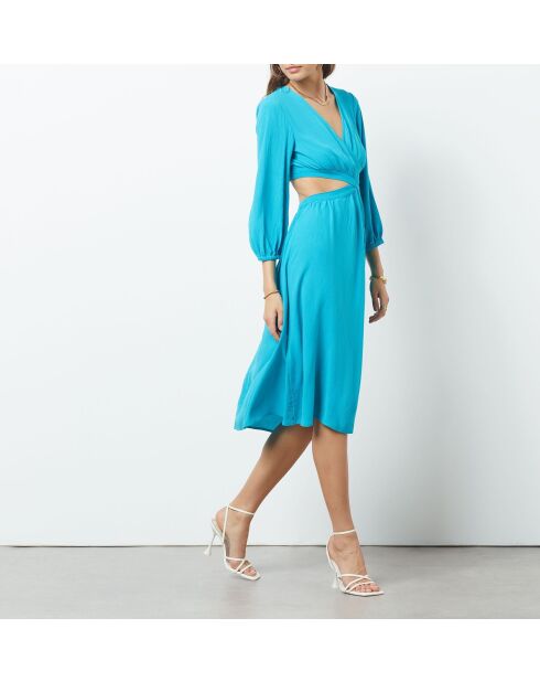 Vestido Hallo turquesa