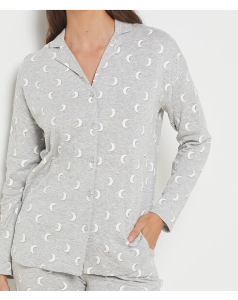 Zweiteiliger Schlafanzug Novanne, grau