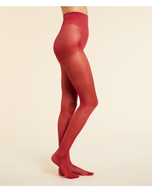 Collant Semi Opaque Colore rouge