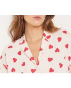 Virgiliz ecrufarbener zweiteiliger Pyjama