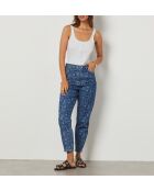 Blauwgroene Momi-broek met print