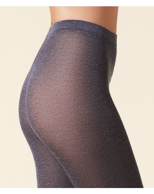 Collant Enea Gris Lurex anthracite