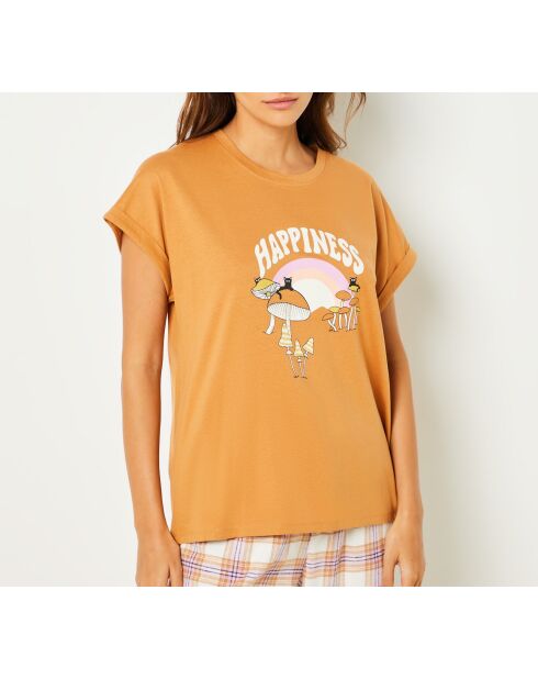 Braunes Ceinat-T-Shirt