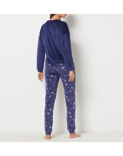 Reena Spe marineblauwe tweedelige pyjama