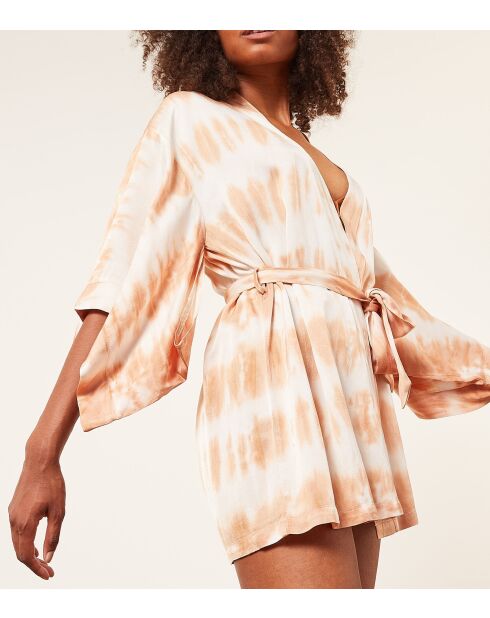 Tiedye-Negligé in Hellorange