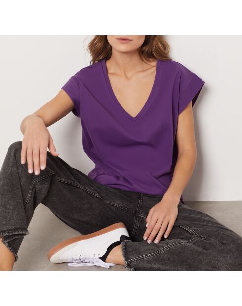 Joss V paars t-shirt