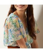 Pato jurk met print op witte achtergrond