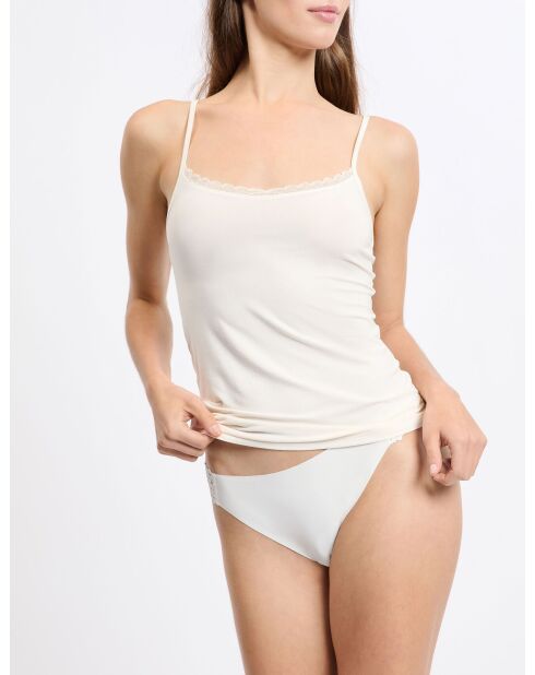 Camisola Warm Me Up Lace en color crudo